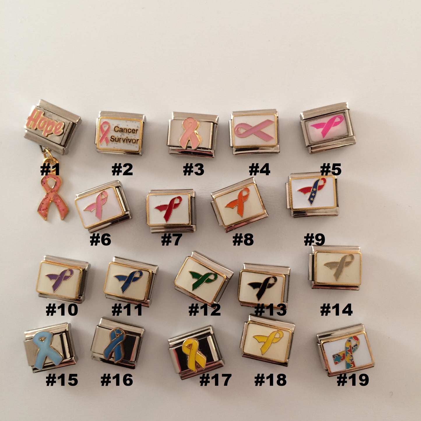 Gadow Jewelry Awareness Ribbons Medical Italian Charm for Bracelet