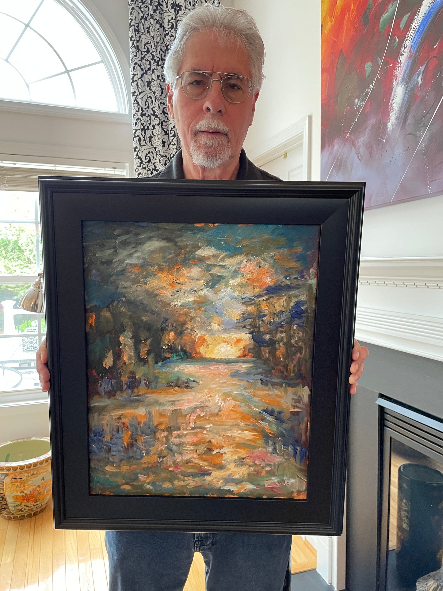 Sunshine Forest Original Oil Painting