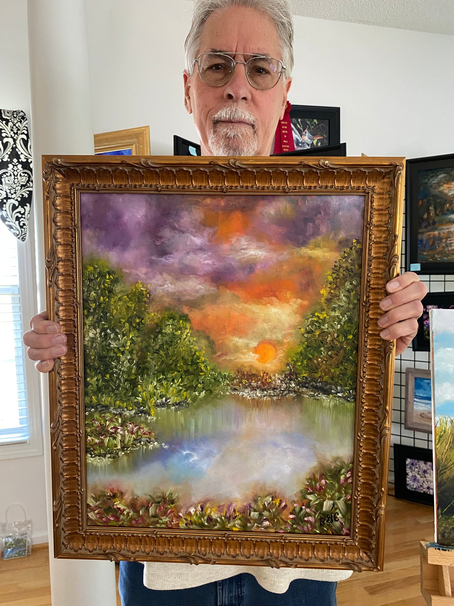 Tiny Whirlpool Original Oil Painting