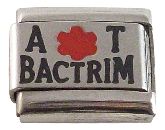 Allergic to Bactrim Italian Charm for Bracelet by Gadow Jewelry