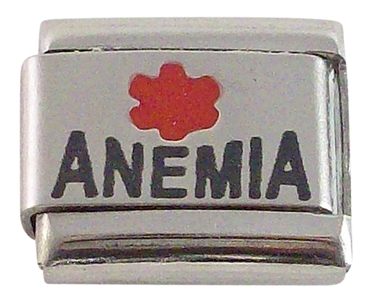 Gadow Jewelry Anemia Charm for Italian Charm Bracelet