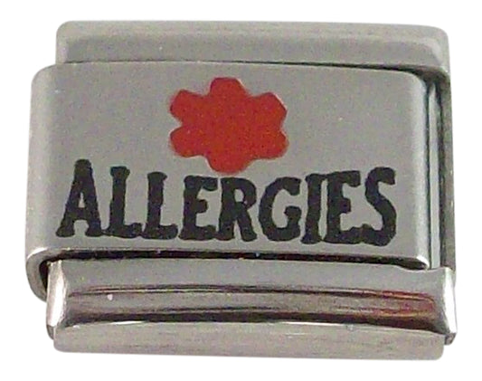 Allergies Charm Medical ID Alert Italian by Gadow Jewelry