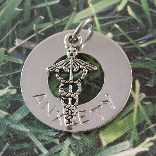 Anxiety Dangle Charm for Bracelet or Necklace Medical Gadow Jewelry