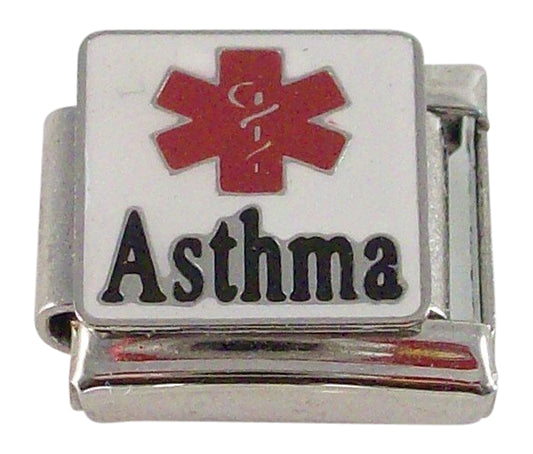 Gadow Jewelry Asthma Charm for Italian Charm Bracelet