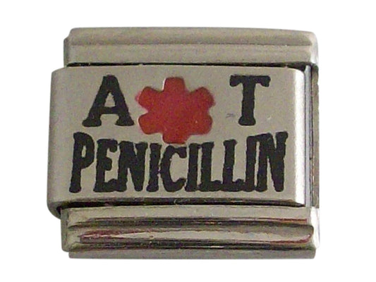 Gadow Jewelry Allergic to Penicillin Italian Charm for Bracelet Allergy