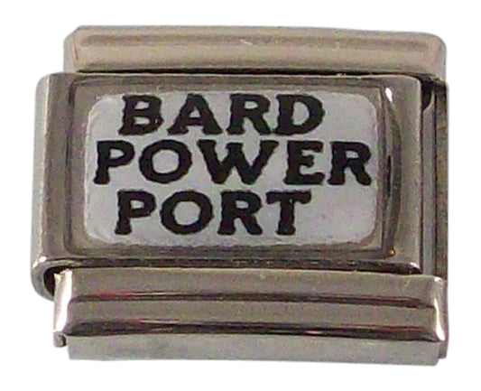 Gadow Jewelry Bard Power Port Italian Charm for Bracelet