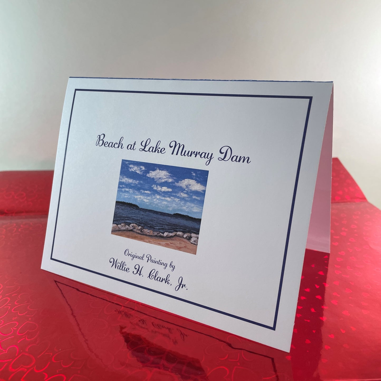 Beach at Lake Murray Dam in South Carolina Greeting Card
