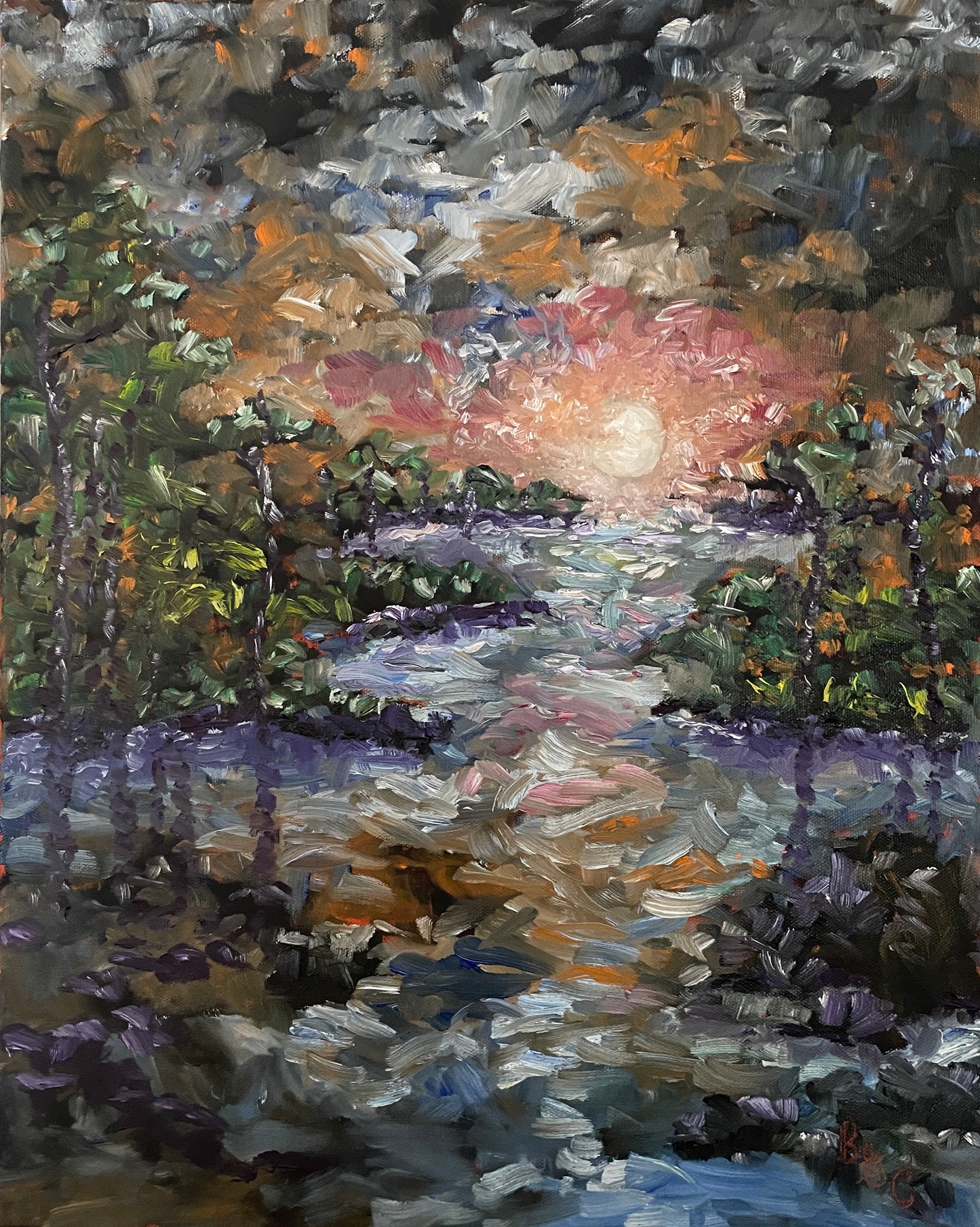 Claude Monet Inspired Painting by Brenda Gadow Clark