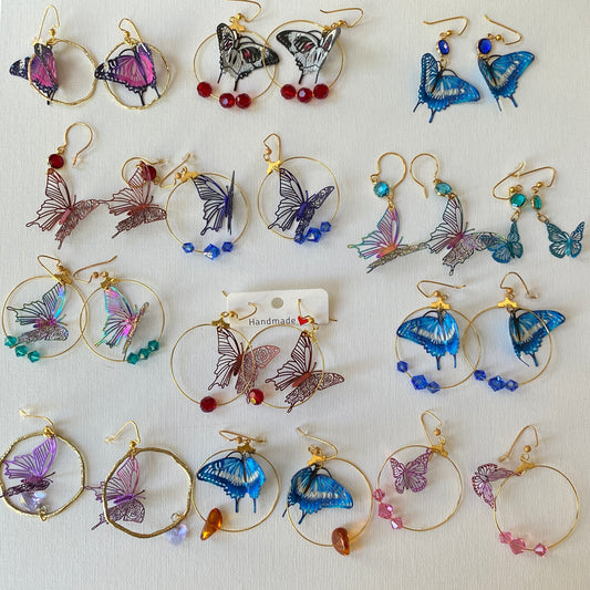 Butterfly Earrings Handmade