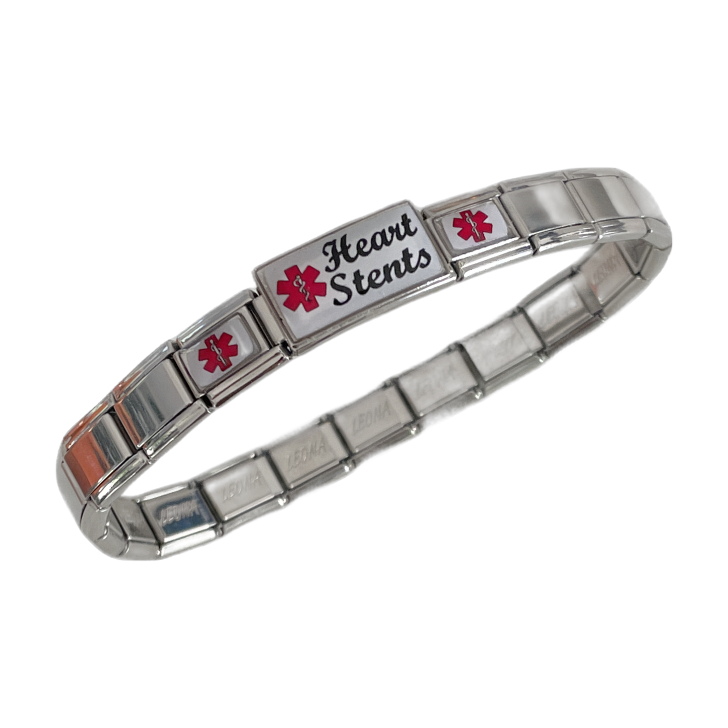 Heart Stents Medical Bracelet Italian Charm Style