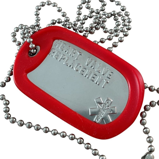 Heart Valve Replacement Necklace with Medical Star of Life
