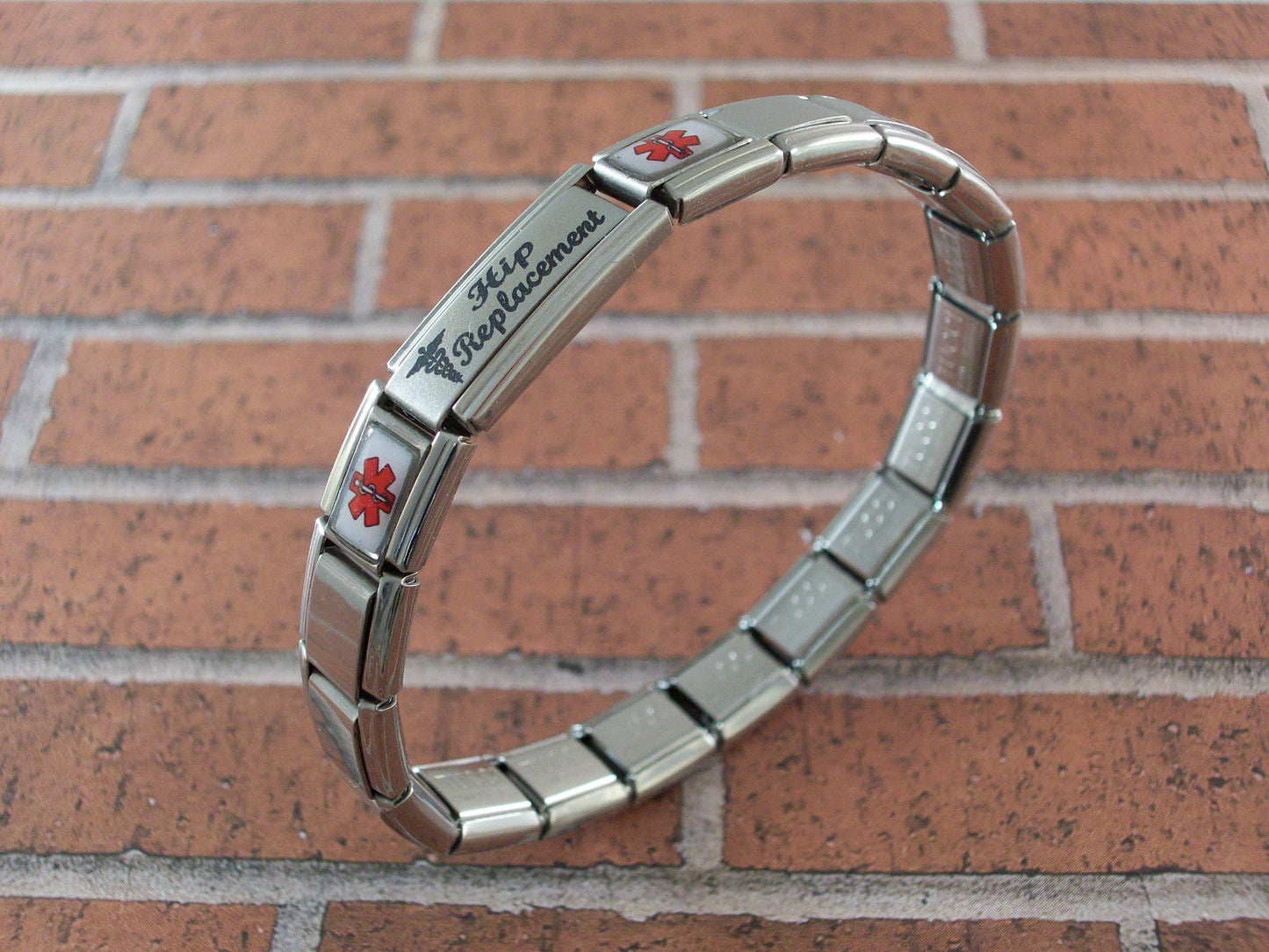 Hip Replacement Medical Bracelet Italian Charm by Gadow Jewelry