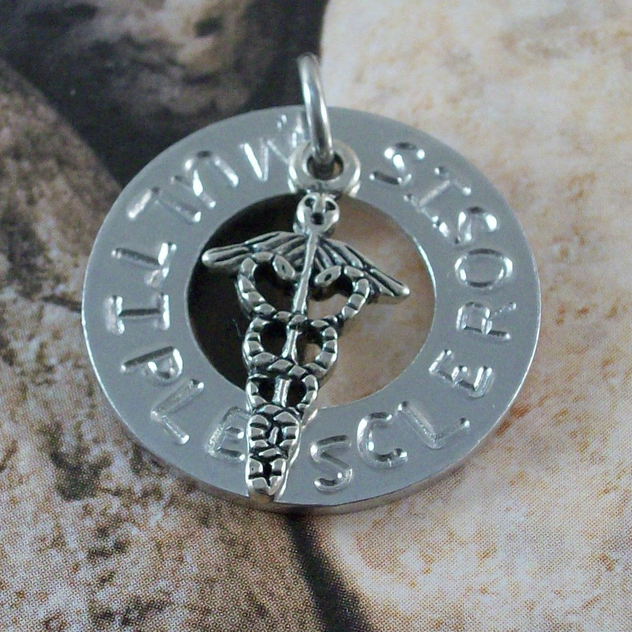 Multiple Sclerosis Dangle Charm for Bracelet or Necklace Gadow Jewelry