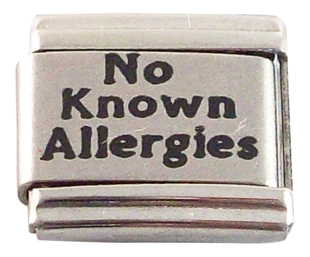 No Known Allergies Italian Charm for Bracelet by Gadow Jewelry