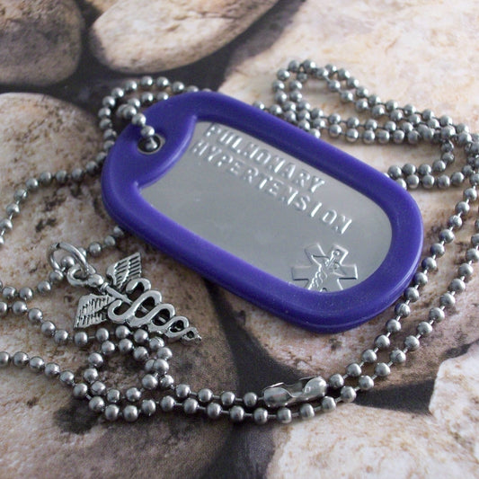 Pulmonary Hypertension Necklace with Medical Star of Life by Gadow Jewelry