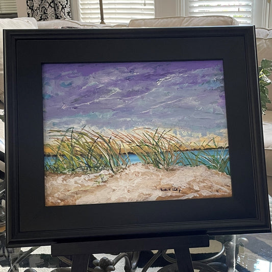 Seagrass at Edisto Island South Carolina Original Painting in Frame