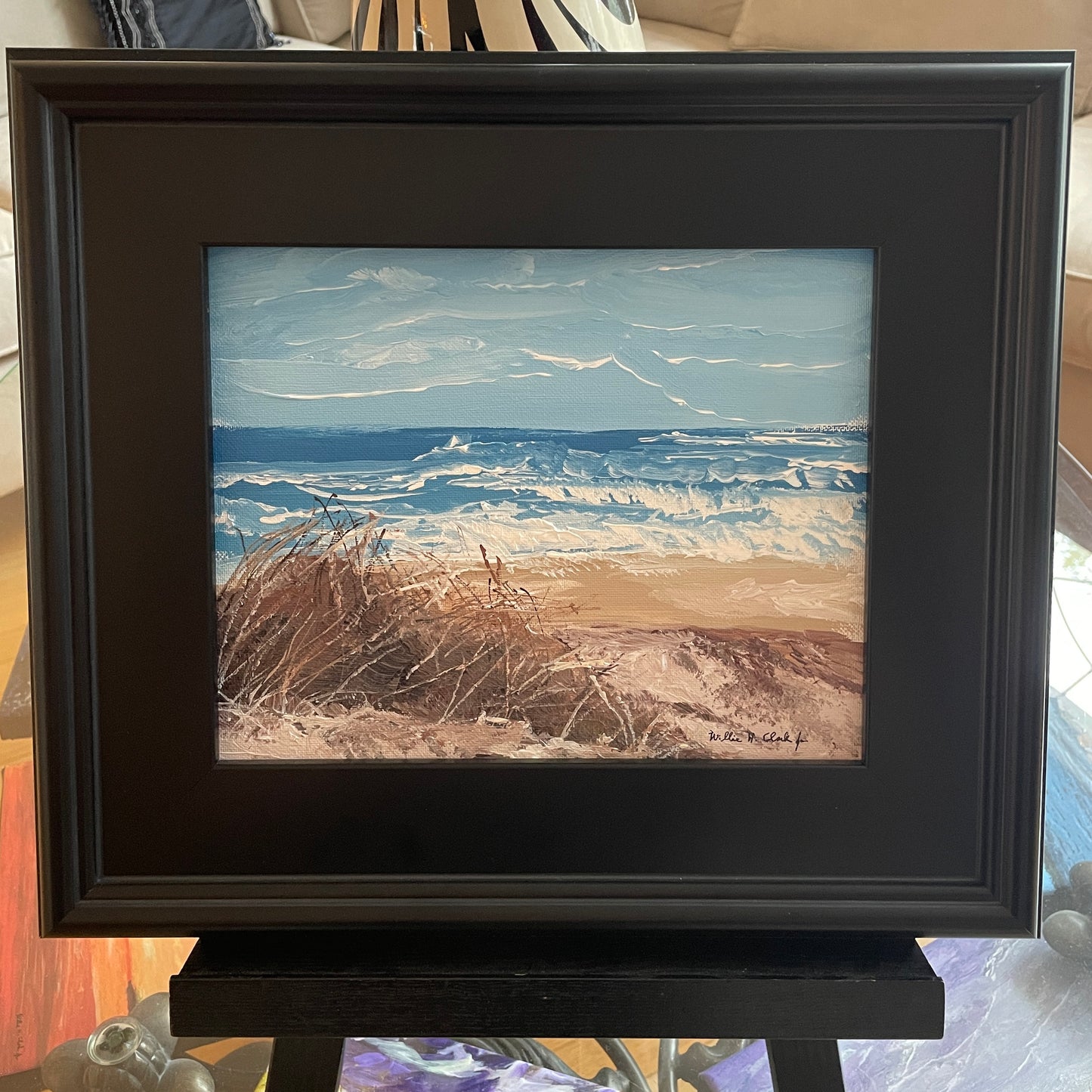 Seagrass on the Beach Ocean Original Painting by a South Carolina Artists