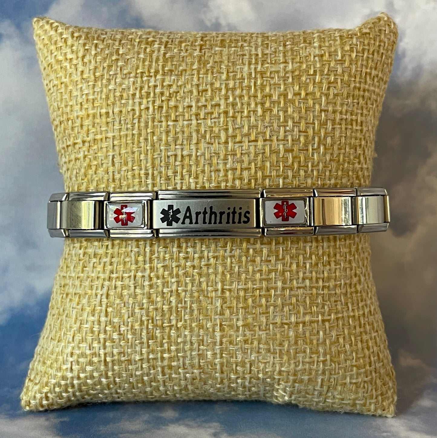 Arthritis Medical Alert Bracelet Italian Charm Style