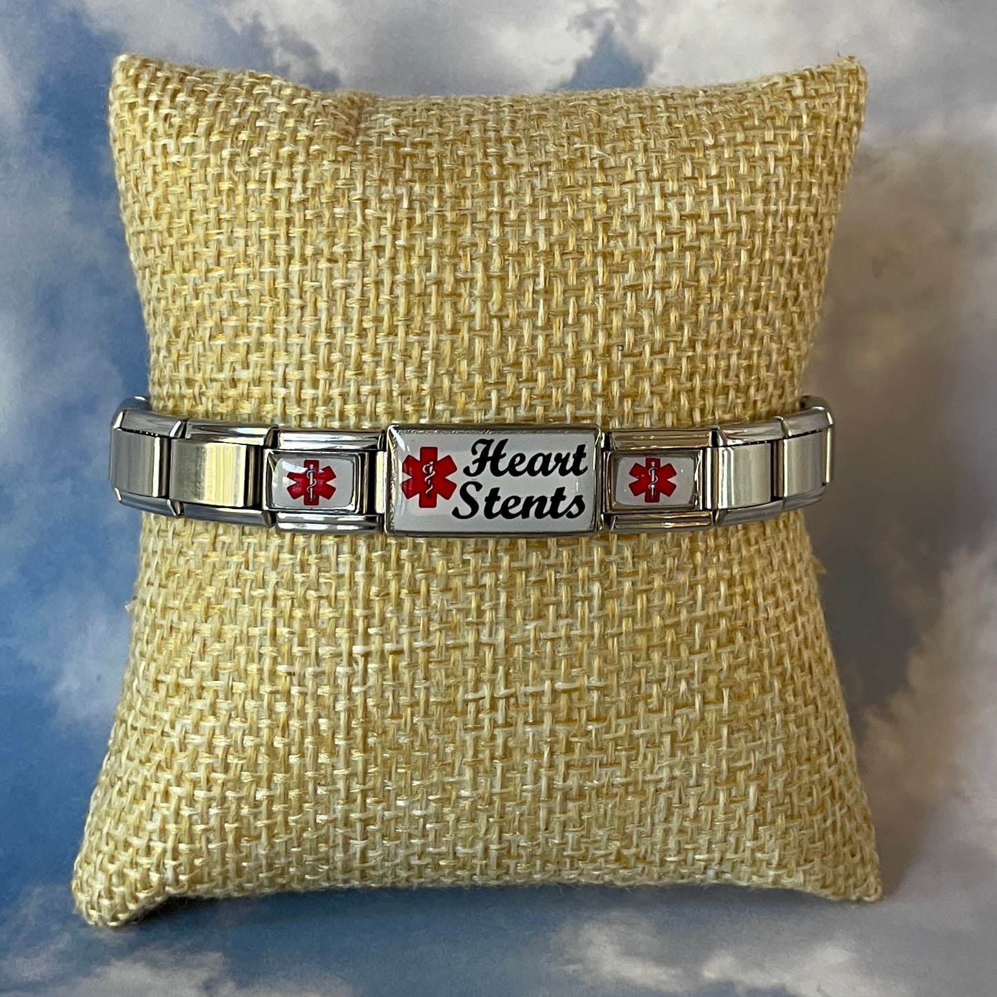 Heart Stents Medical Bracelet Italian Charm Style