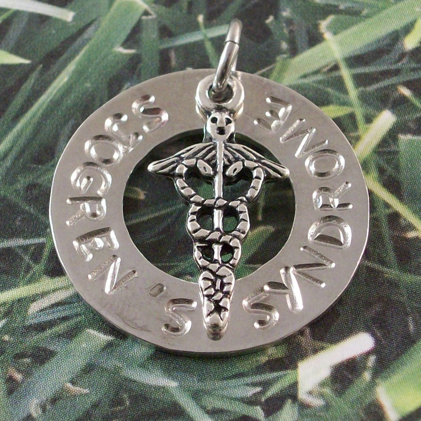 Sjogren's Syndrome Dangle Charm for Bracelet or Necklace Medical Alert ID Gadow Jewelry